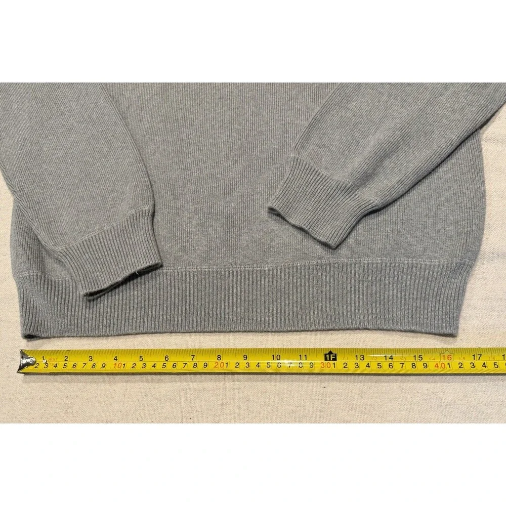 Banana Republic Men’s Gray 100% Cotton Knit Crewneck Sweater Size Small